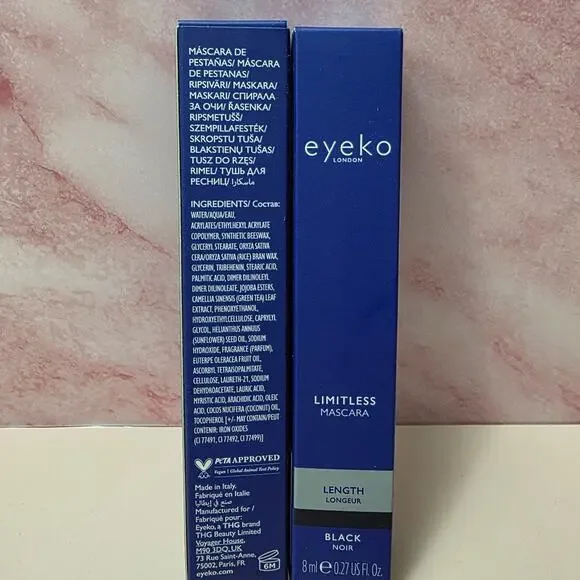 Eyeko limitless mascara in black 2 pack NIB