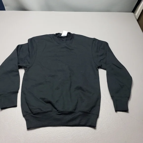 port and company basic black sweater kids gender neutral size medium