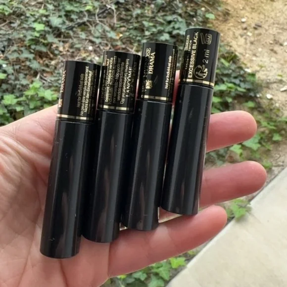 4X Lancome Hypnose Drama Mascara Excessive Black New Travel Size 2ml Each