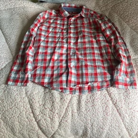 Boys plaid button down!