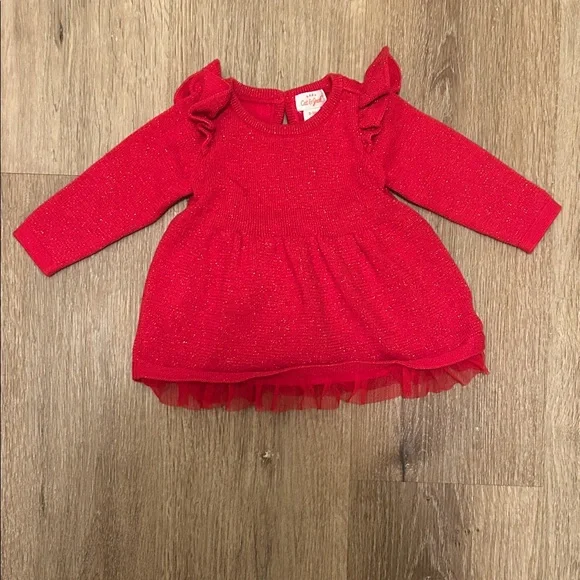 Carter's Sparkling Red Baby Dress