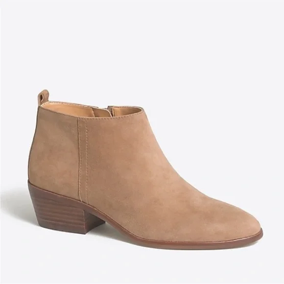 J Crew Sawyer suede boots Women's Tan Brown Ankle Booties Size 9.5