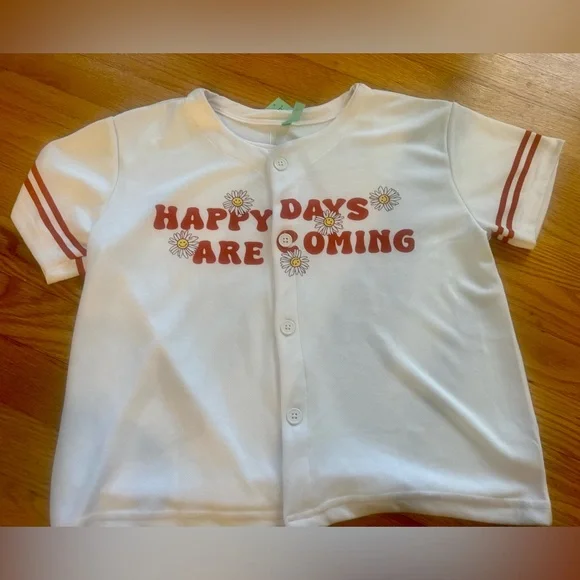Happy days are coming jersey like shirt