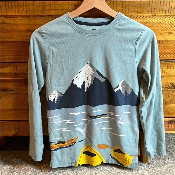 Tea Collection Boye Mountain Graphic Long Sleeve Shirt