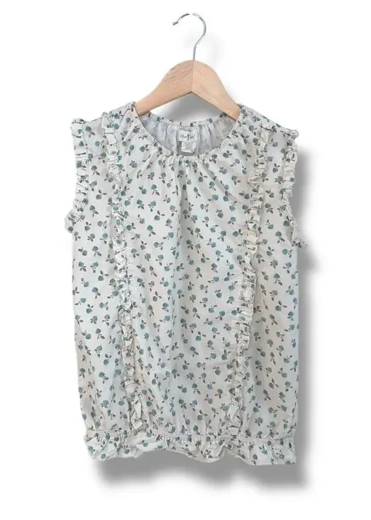 Olive Juice Sleeveless Ruffle Top, Size 10/12