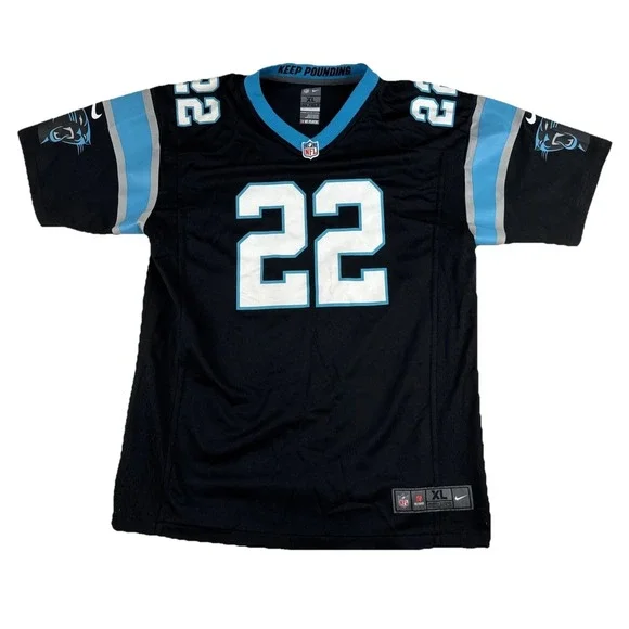 Christian McCaffrey Carolina Panthers Boys XL  Nike NFL Jersey Black (18/20)