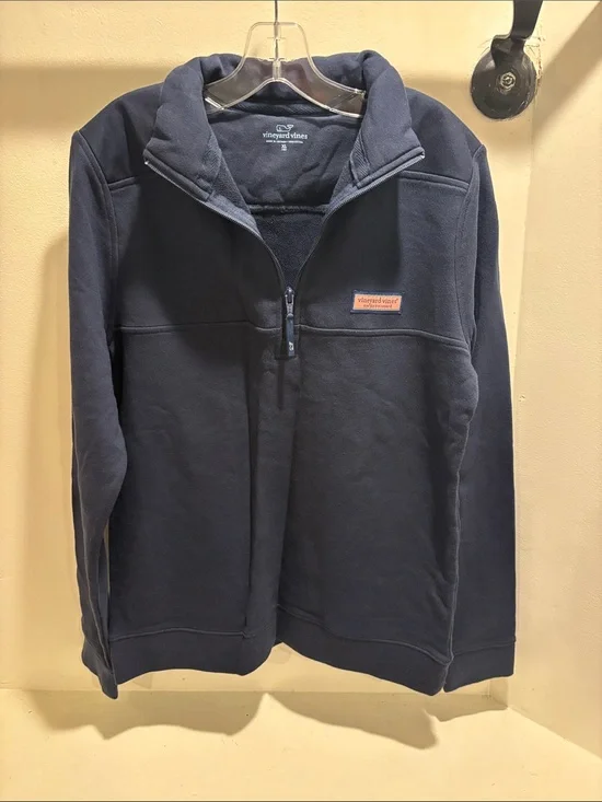 Vineyard Vines Kid’s Navy Quarter-Zip Pullover