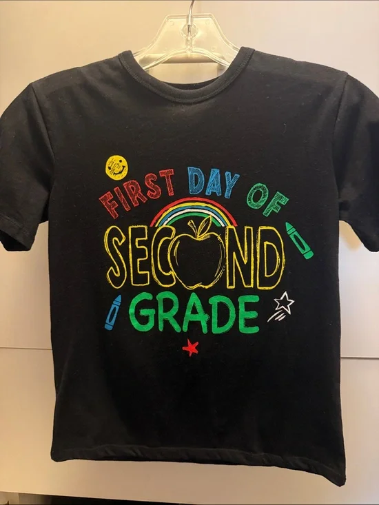 First Day of Second Grade Kids T-Shirt - Black