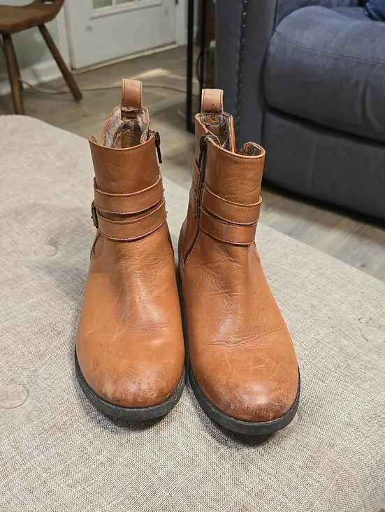 Clarks Leather Ankle Boots