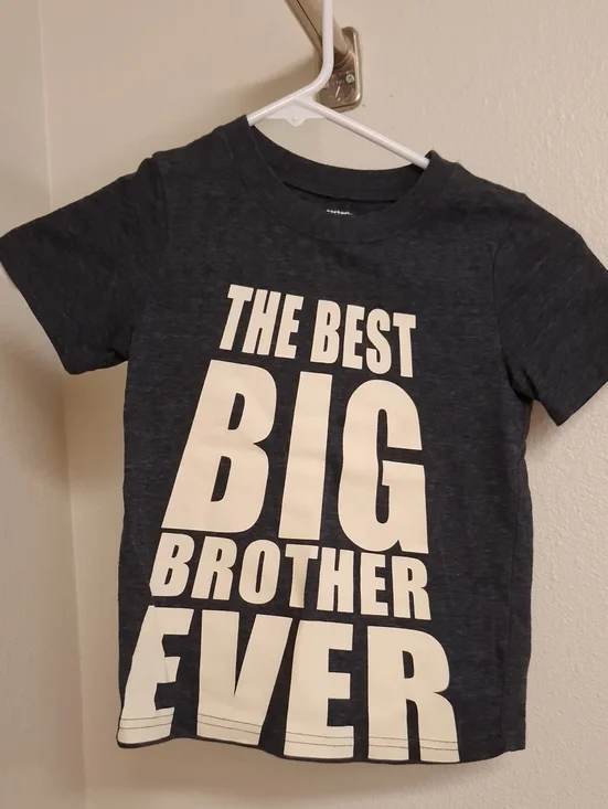 Carter's Navy Short Sleeve Tee with Cream Graphic 
