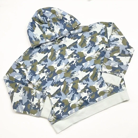 Dip insect/amphibian camo printed hoodie