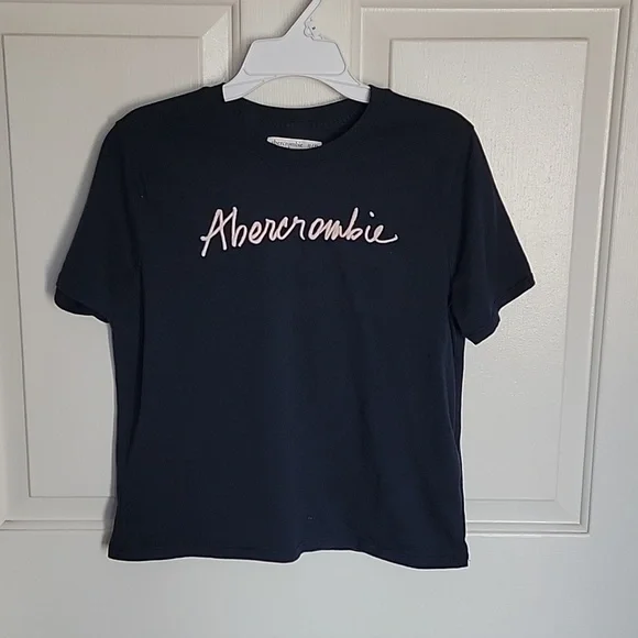 Abercrombie Kids, boys short sleeved blue shirt, 11/12.
