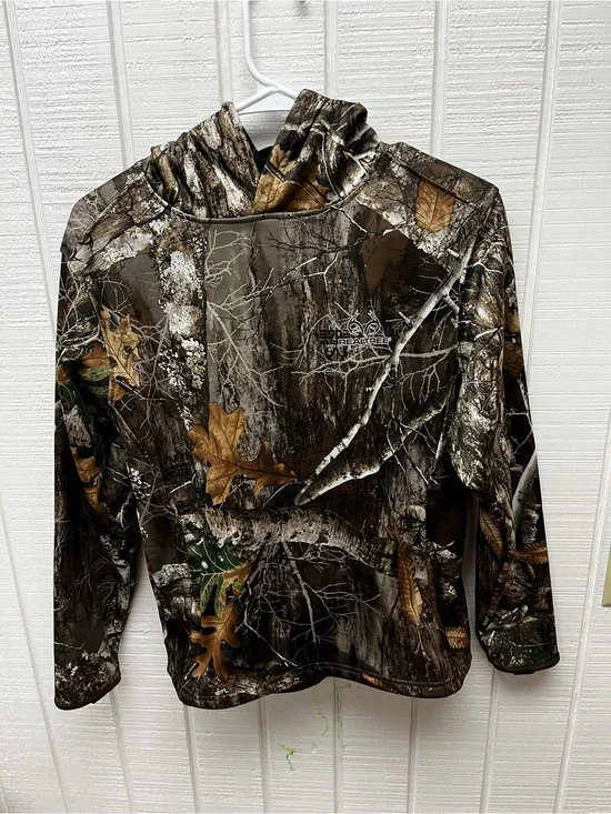 Realtree Camo Hoodie Youth Large Sweatshirt Outdoors Casual LS Fall Colors