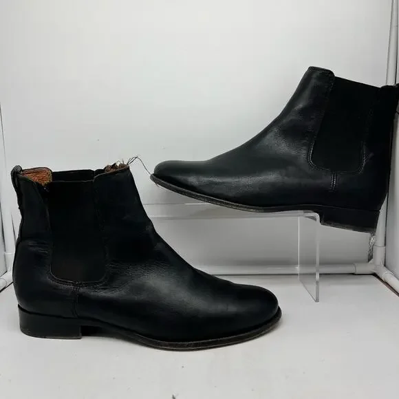 Frye Boots Womens 10 Black Chelsea Bootie Pull On
