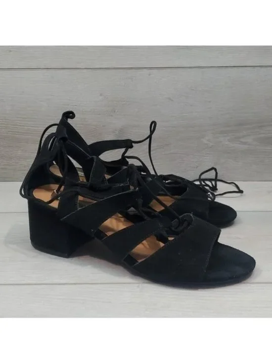 Steve Madden Women HydII Gladiator Lace Up Heels Shoes sz 8M
