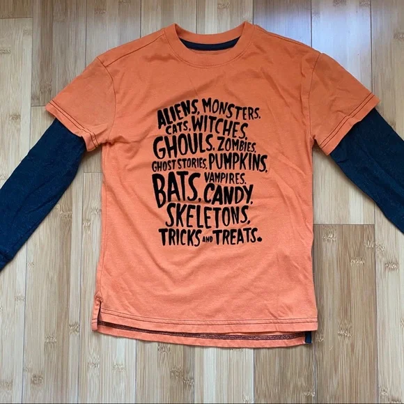 Cat & Jack Halloween Long Sleeve Tee Size S (6/7)