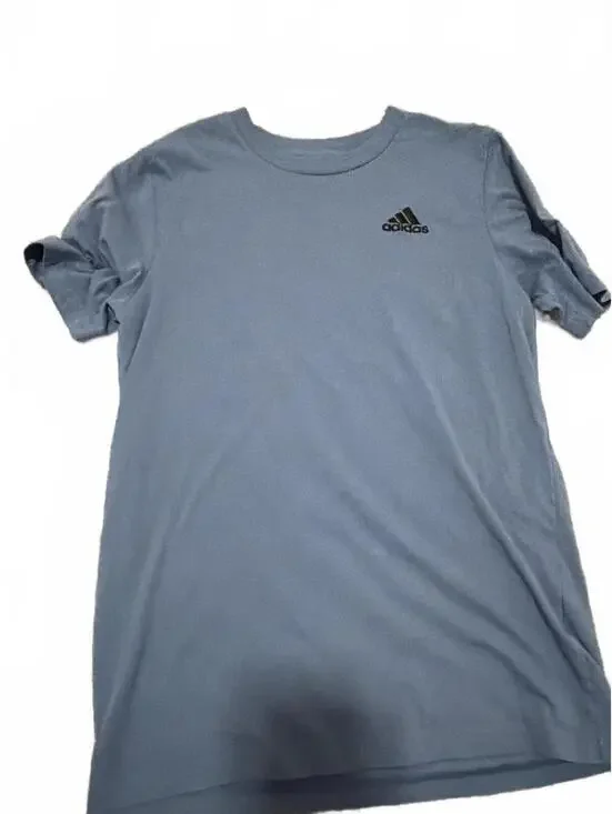 adidas Boys Blue Logo T-Shirt Regular M