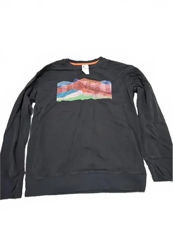 All in Motion Boys Black Long Sleeve Sweatshirt L (10/12)