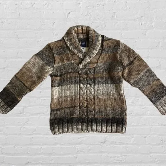 NWT Girandola Kids Acrylic/Wool Shawl collar sweater