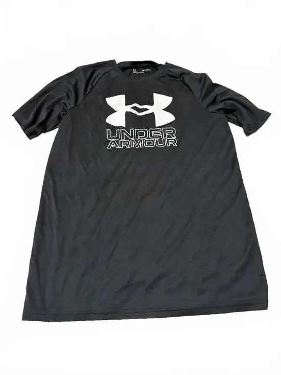 Under Armour Boys Black Loose Fit Athletic Shirt XL