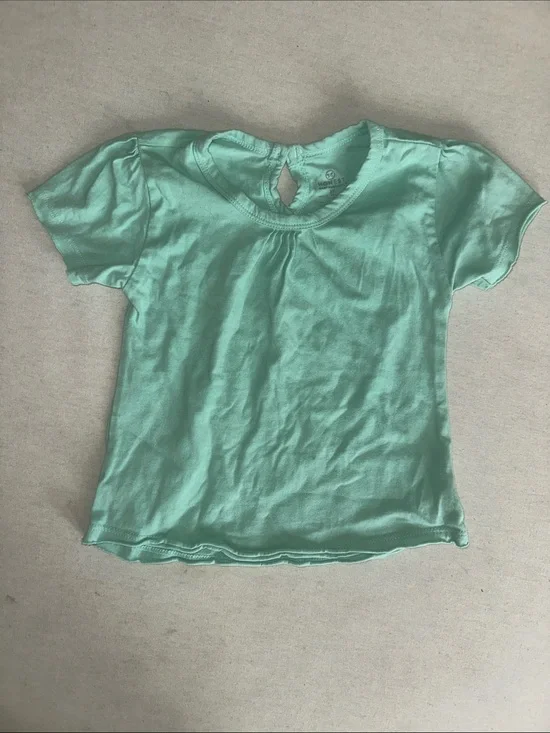 Kids Size 3T Honest Mint Green Short Sleeve Tee