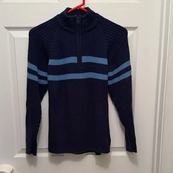 GAP Kids Navy and Blue Striped Sweater Youth Kids Size XL (12).