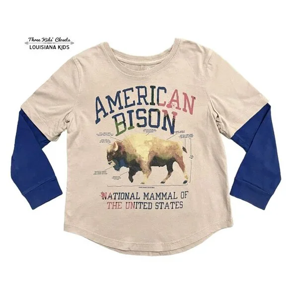 Peek XS (4/5) American Bison National Mammal USA Shirt