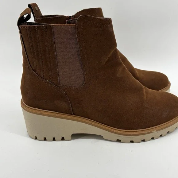 Maurices‎ SuperCush Colby Chelsea Ankle Boots Womens Sz 10 Zipper Brown NEW