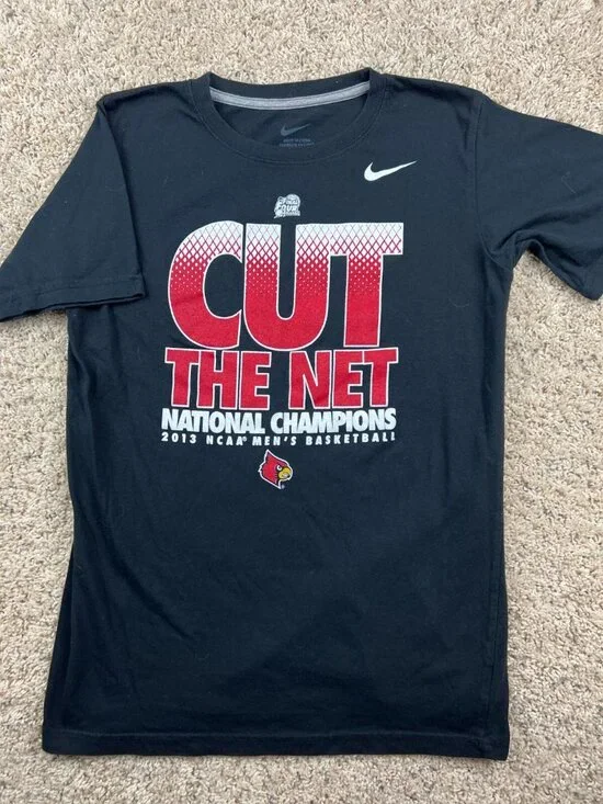 Nike Louisville Cardinals Basketball 2013 Championship Cut the Net YOUTH Large