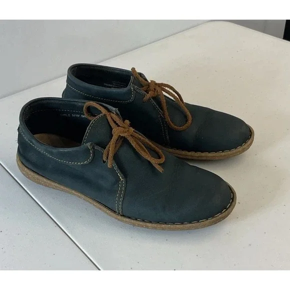 Born Nuala Blue Nubuck Leather‎ Booties Women 9US/40.5 EU Casual Comfy
