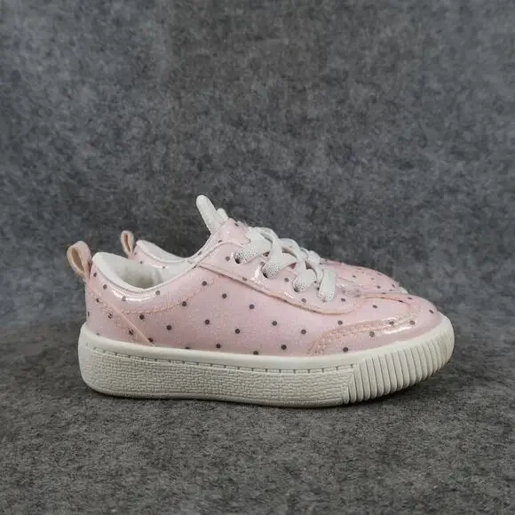 Carter Shoes Baby Girl 6 Sneakers Slip On Galaxy Pink Polka Dot Casual Trainer
