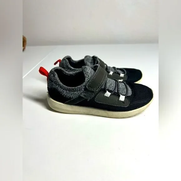 Carter's Kids Boy's Athletic Sneakers, Black, Size 12  H46K