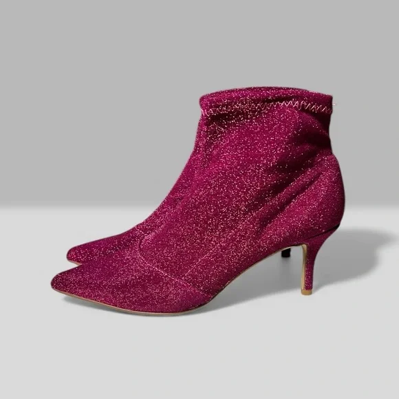 🌻Charles by Charles David Amstel Bootie in Fuchsia Glitter Women's Size 6