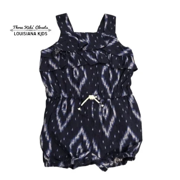 Carter's 6m Navy Tie Dye Romper