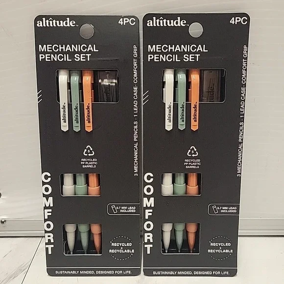 Altitude Six Count Of Mechanical Lead Pencils Set Of 2 Boxes 0.7MM Lead Included