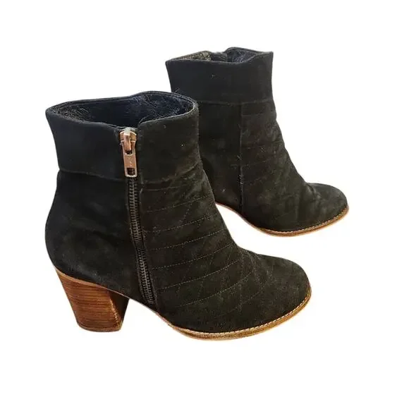 House of Harlow 1960 Spain Suede Leather Booties Size 8.5