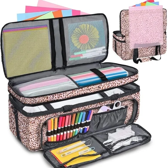 Leopard Print Home Office Organizer