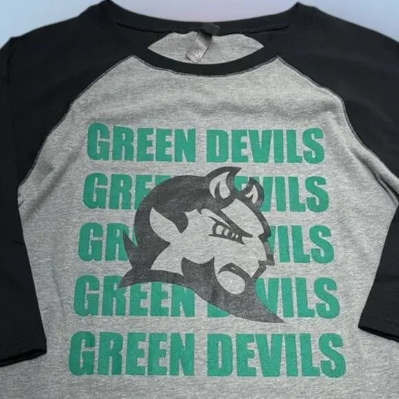 GREEN DEVILS Boys Large T-Shirt