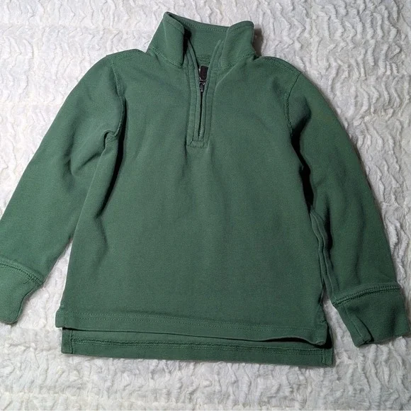 Crewcuts Half Zip Pullover Sweatshirt |‎ Boys XXS (2T) | Green