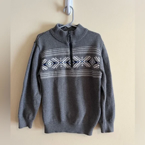 Boys Winter Gymboree 1/4 zip sweater 5-6‎