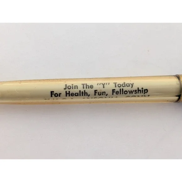 US PENCIL CO Vintage YMCA Amity Connecticut Y Mens Club  Advertising Pen