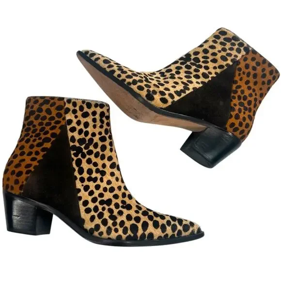 ULLA JOHNSON Lola Ankle Boots - Leopard sz 36