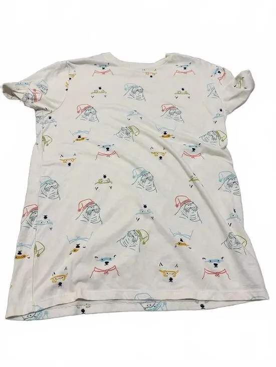 Cat & Jack Boys White Icon Graphic Tee XL Husky