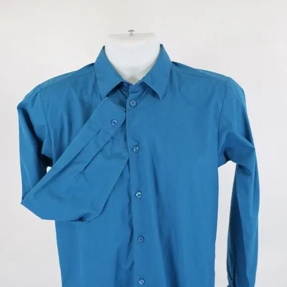 Dockers Teal Collared Dress Shirt‎ Boys Size 18