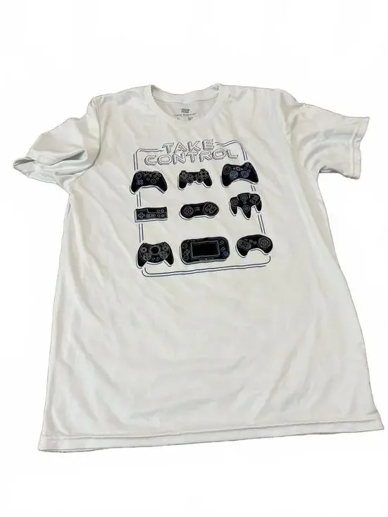 Tek Gear Boys Kids XL Video Game Controller Graphic Tee