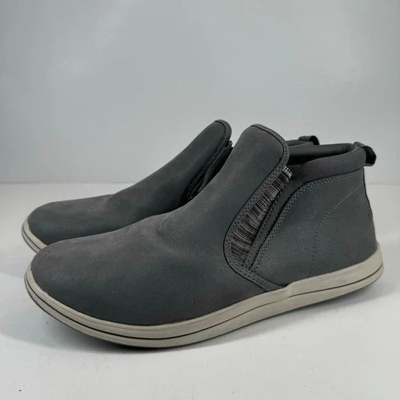 Clarks Cloudsteppers Breeze Clover Women's US 10W Grey Faux Nubuck Ankle Booties