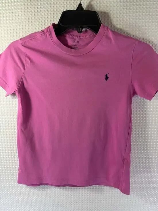 Polo Ralph Lauren Kids Crewneck Cotton T-Shirt Pink