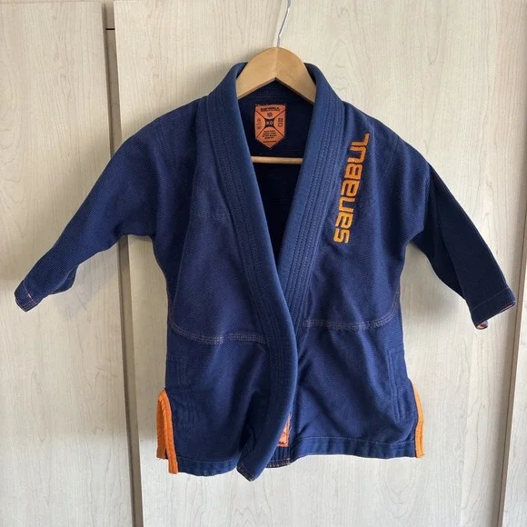 Sanabul jiu jitsu gi Youth Size KO blue & Orange top only‎