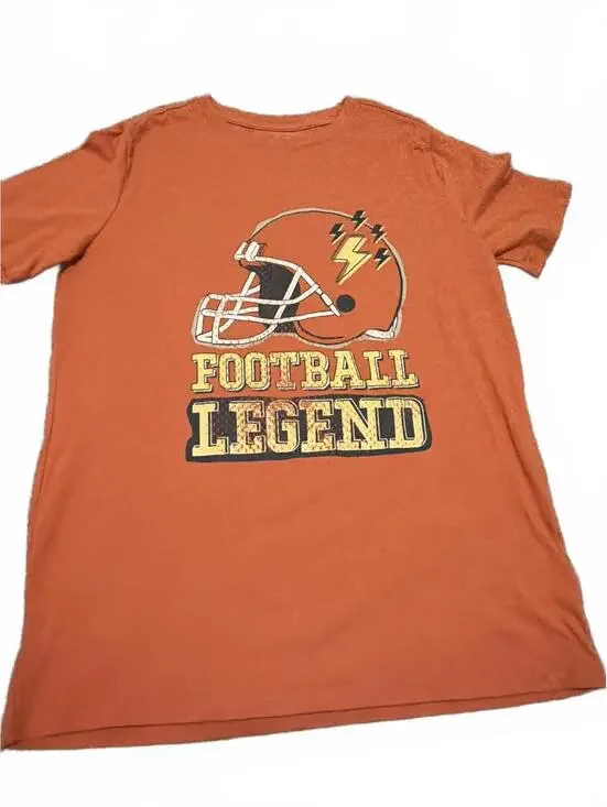 Cat & Jack Boys Orange Football Legend T-Shirt XXL