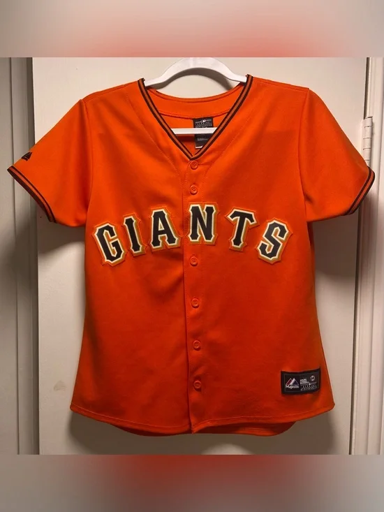 Vintage Majestic San Francisco Giants #48 Pablo Sandoval Jersey - Kids Size M